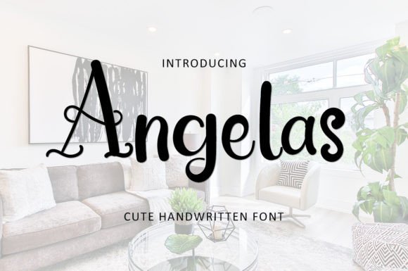 Angelas: A Sweet Script Font for Thoughtful Editorial Design