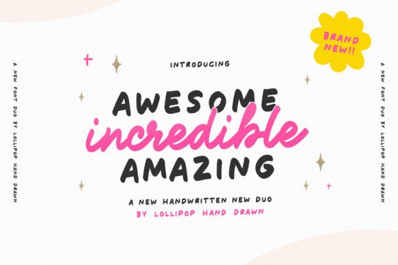 Awesome Incredible Amazing Font: Elevate Your Brand with Handwritten Charm