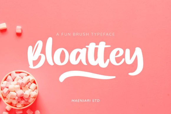Bloattey: A Playful Script Font for Lively Editorial Designs