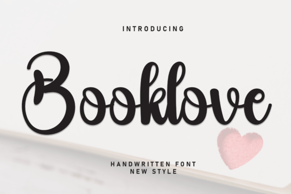 Booklove: A Handwritten Display Font for Editorial Charm