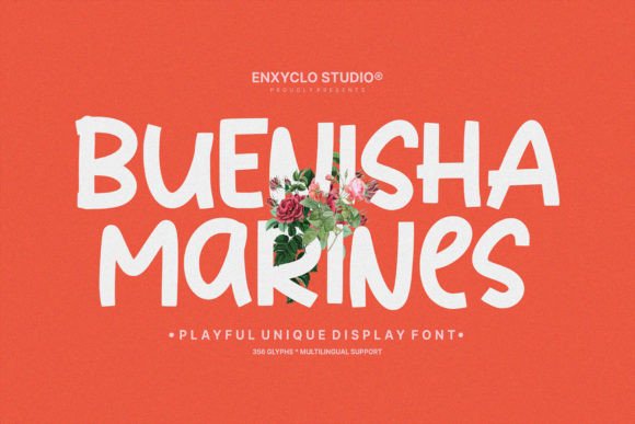 Buenisha Marines: A Playful Script Font for Bold Editorial Design
