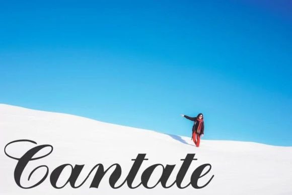 Cantate: The Bold Script Font That Elevates Digital Marketing Design