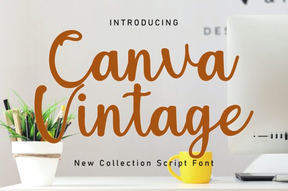 Canva Vintage: A Charming Script Font for Elegant Web Typography