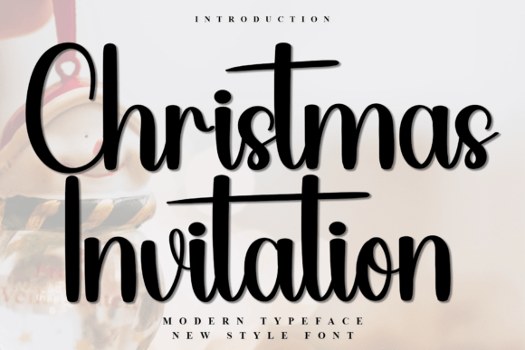 Christmas Invitation: A Festive Typeface for Joyful Editorial Designs