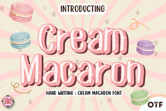 Cream Macaron: A Festive Script Font for Joyful Branding Projects