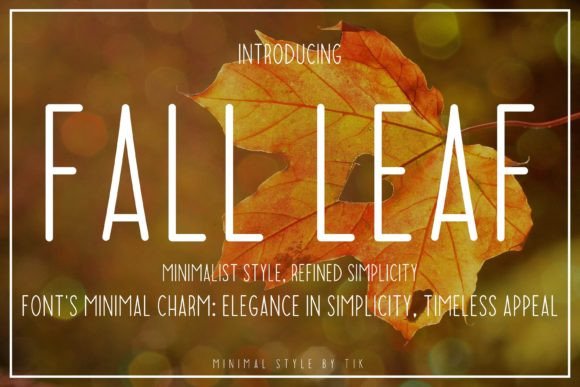 Fall Leaf Font: A Versatile Typeface for Small Business Branding