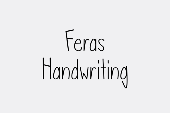Feras: A Whimsical Handwritten Font for Modern Editorial Design
