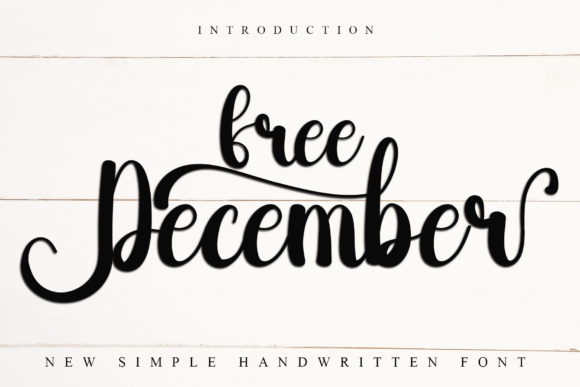 Free December: A Playful Handwritten Font for Creative Branding