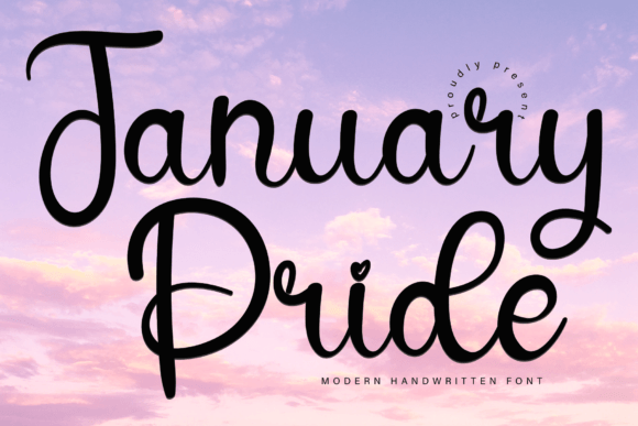 January Pride: A Fresh Handwritten Font for Modern Web Design Projects