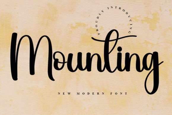 Mounting: A Sweet Handwritten Font for Modern Web Design Projects