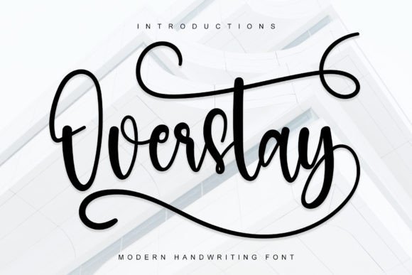 Overstay: A Stylish Handwritten Font That Elevates Small Business Branding
