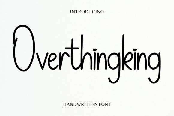 Overthingking: A Handwritten Font That Elevates Modern Web Design