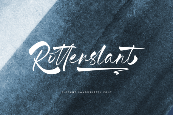 Rotterslant: A Handwritten Font That Elevates Web Design with Elegance