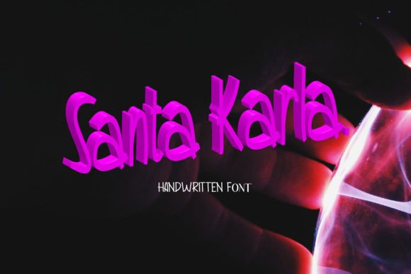 Santa Carla: A Handwritten Font for Modern Editorial Design