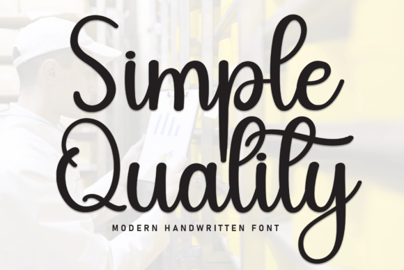 Simple Quality: A Handwritten Display Font for Editorial Charm