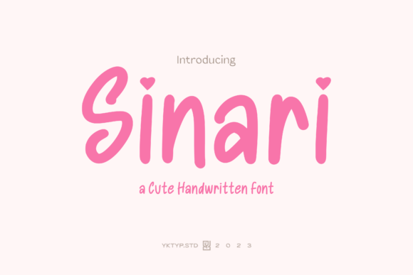 Sinari: A Cheerful Handwritten Font for Joyful Editorial Designs