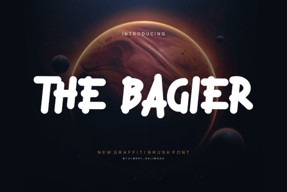 The Bagier: A Bold Handwritten Font for Editorial Design and Digital Publishing