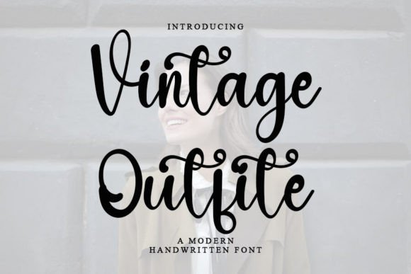Vintage Outfit: A Timeless Script Font for Editorial Design and Digital Publishing