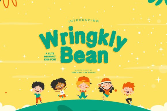 Wrinkly Bean: A Playful Kids’ Font That Brings Charm to Branding